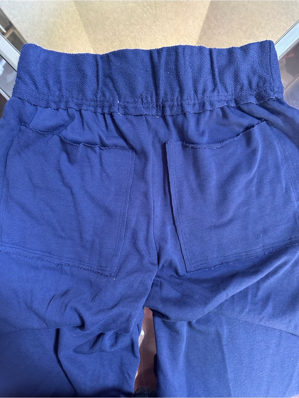 New FP BEACH FREE PEOPLE wide leg cropped beach pants coverup Med Blue/Navy - Picture 4 of 6